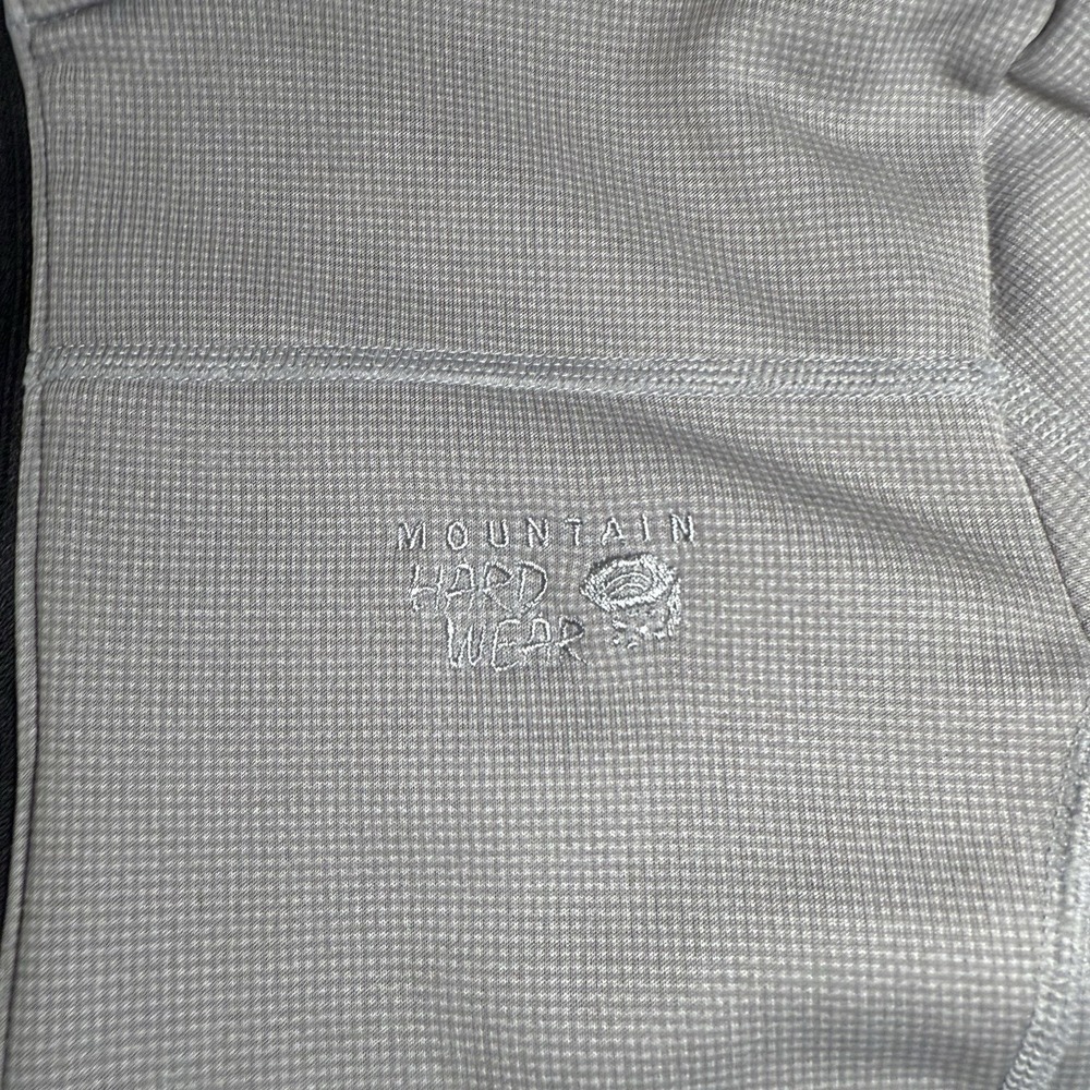 Mountain Hardwear‎ Womens Waffle Thermal Size Medium Gray Full Zip Jacket Hiking - Picture 6 of 11
